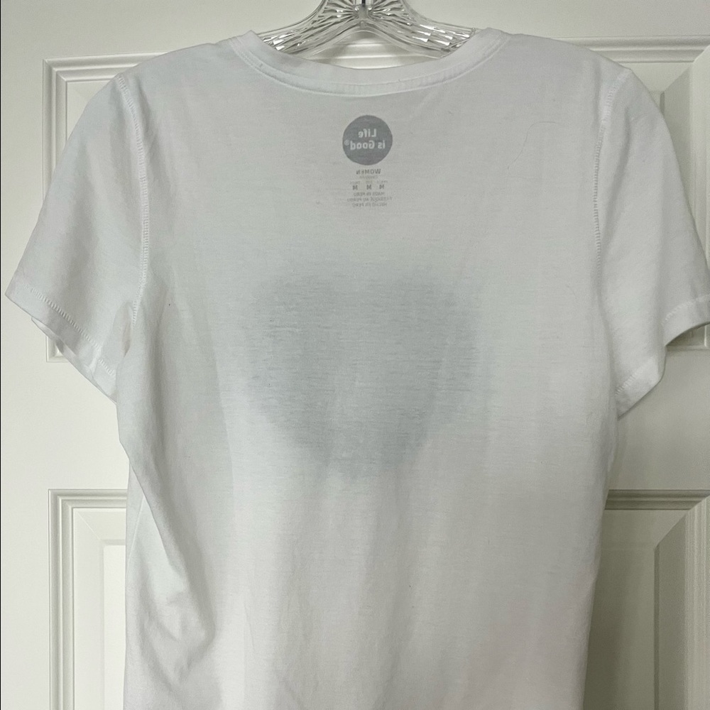 Lot of 2 MSU V-Neck LIFE IS GOOD Tees, Medium - Picture 4 of 12